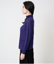 PRFCD07190 CHRISTIAN AUJARD(クリスチャン・オジャール) [肌触り良い･軽い]ベーシックプルオーバーニット パープル