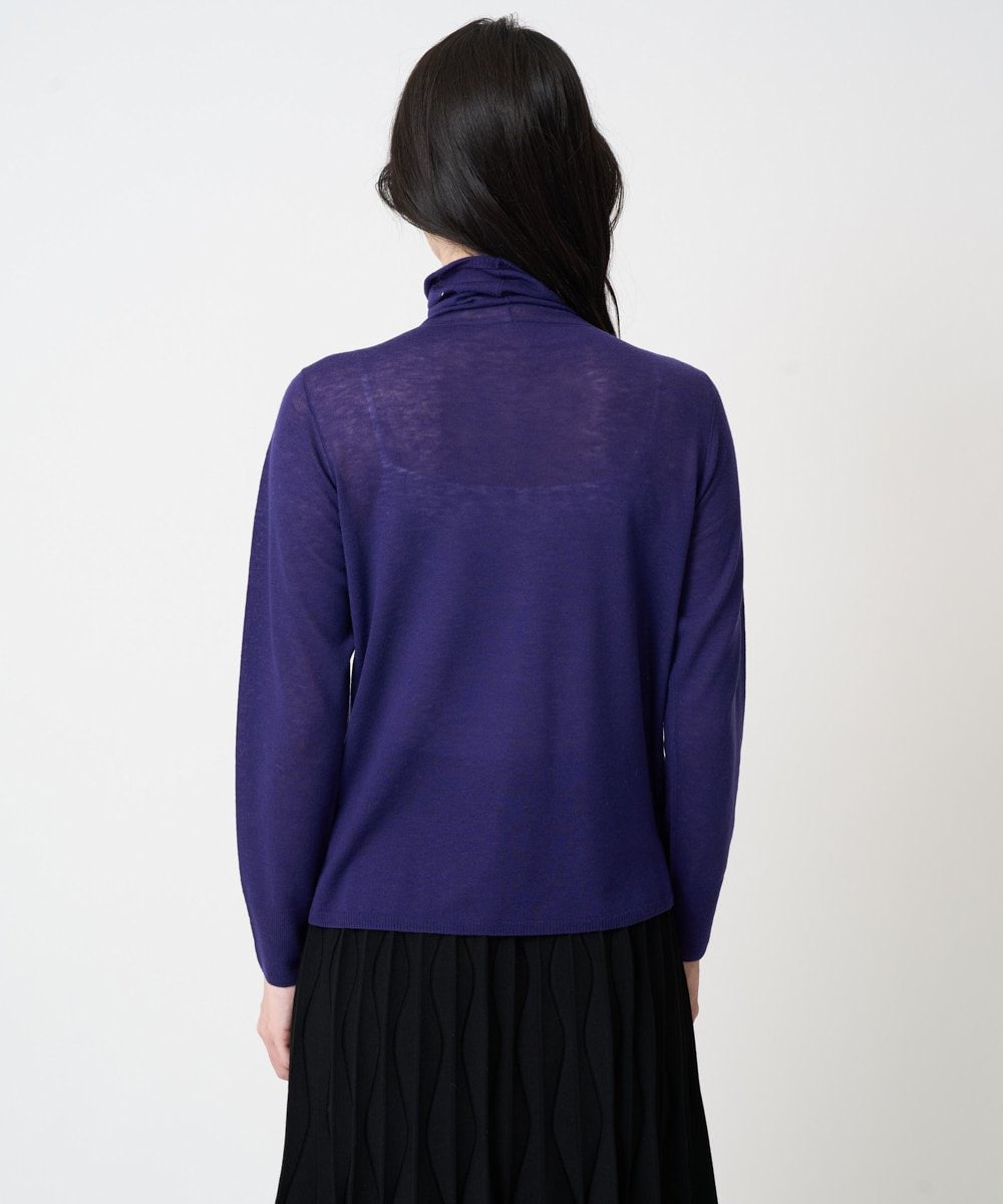 PRFCD07190 CHRISTIAN AUJARD(クリスチャン・オジャール) [肌触り良い･軽い]ベーシックプルオーバーニット パープル