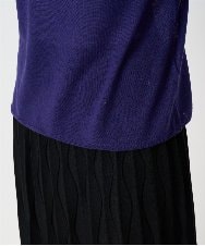 PRFCD07190 CHRISTIAN AUJARD(クリスチャン・オジャール) [肌触り良い･軽い]ベーシックプルオーバーニット パープル