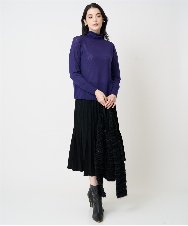 PRFCD07190 CHRISTIAN AUJARD(クリスチャン・オジャール) [肌触り良い･軽い]ベーシックプルオーバーニット パープル