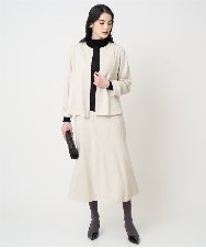 PRFCD07190 CHRISTIAN AUJARD(クリスチャン・オジャール) [肌触り良い･軽い]ベーシックプルオーバーニット ブラック