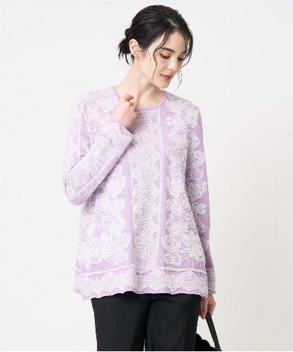 PRFCD08390  レーシージャガードニットプルオーバー