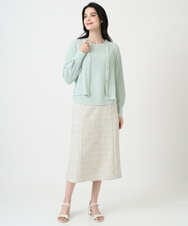 PRFEE02290 CHRISTIAN AUJARD(クリスチャン・オジャール) [アンサンブル対応]ホールガーメントニットプルオーバー グリーン