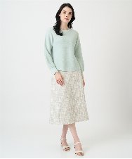 PRFEE02290 CHRISTIAN AUJARD(クリスチャン・オジャール) [アンサンブル対応]ホールガーメントニットプルオーバー グリーン