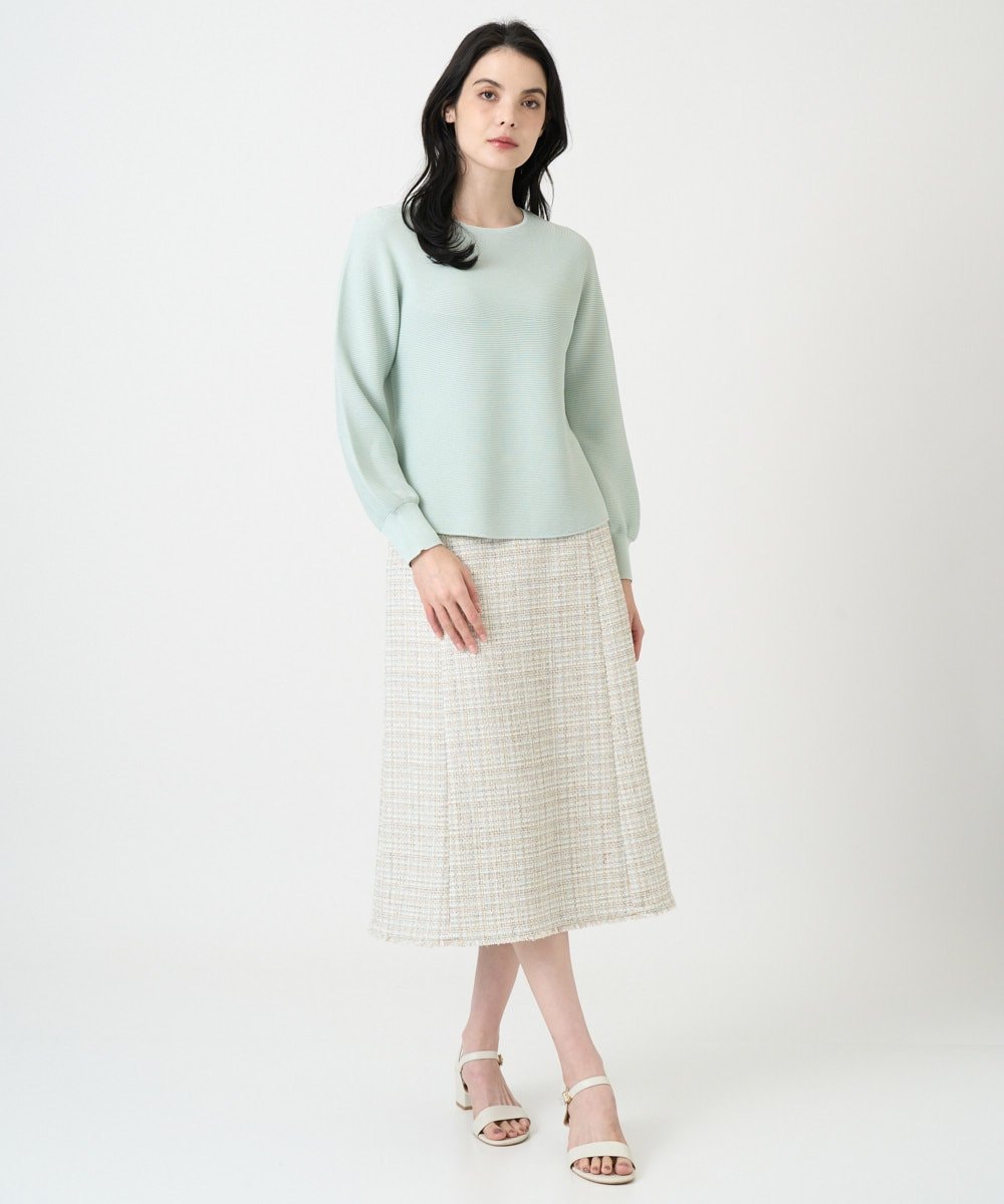 PRFEE02290 CHRISTIAN AUJARD(クリスチャン・オジャール) [アンサンブル対応]ホールガーメントニットプルオーバー グリーン