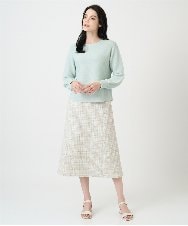 PRFEE02290 CHRISTIAN AUJARD(クリスチャン・オジャール) [アンサンブル対応]ホールガーメントニットプルオーバー グリーン