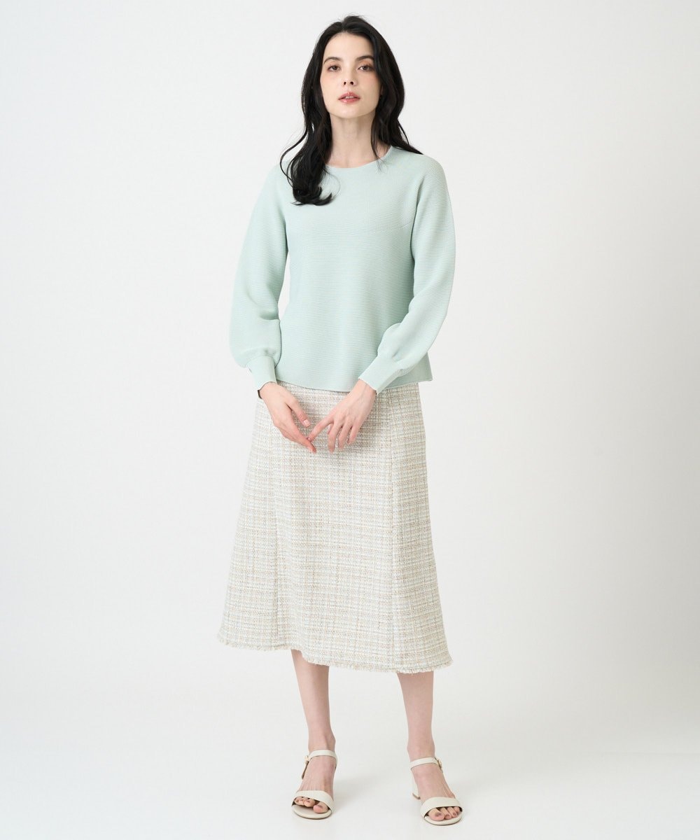 PRFEE02290 CHRISTIAN AUJARD(クリスチャン・オジャール) [アンサンブル対応]ホールガーメントニットプルオーバー グリーン