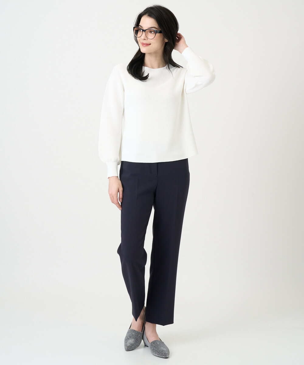 PRFEE02290 CHRISTIAN AUJARD(クリスチャン・オジャール) [アンサンブル対応]ホールガーメントニットプルオーバー アイボリー