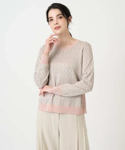 PRFEE13330 CHRISTIAN AUJARD ジオメトリックジャカードニット