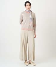 PRFEE13330 CHRISTIAN AUJARD(クリスチャン・オジャール) ジオメトリックジャカードニット ピンク