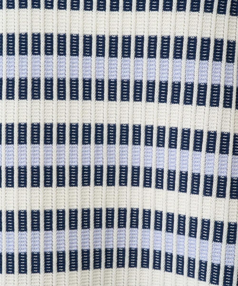 PRFEE20360 CHRISTIAN AUJARD(クリスチャン・オジャール) タックボーダーニットプルオーバー ネイビー