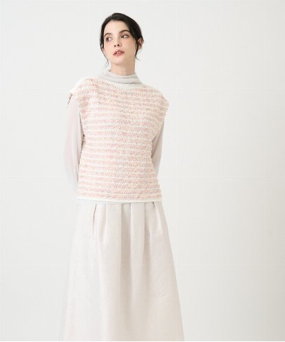 PRFEE21390 CHRISTIAN AUJARD ファンシーツイードベスト