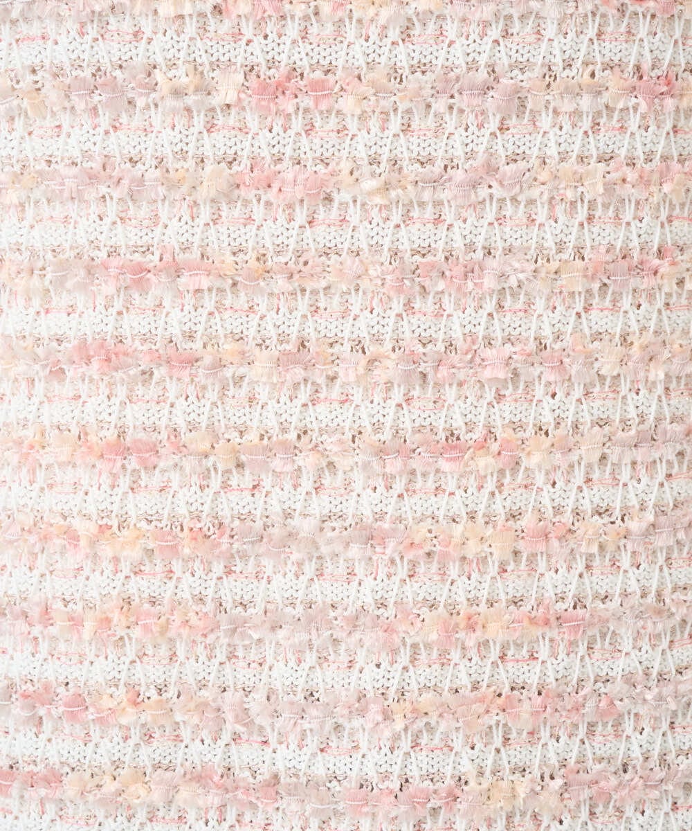 PRFEE21390 CHRISTIAN AUJARD(クリスチャン・オジャール) ファンシーツイードベスト ピンク