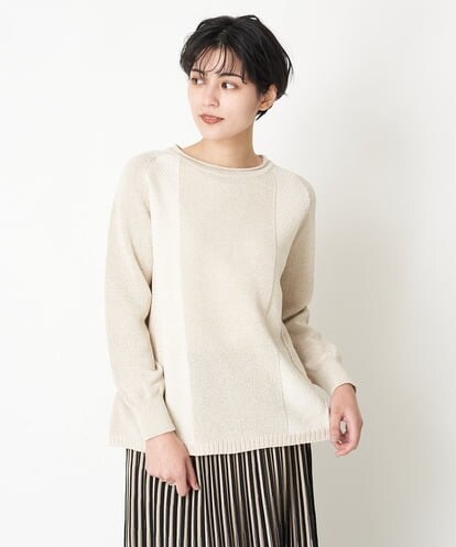 PRFEU60330  メランジデザインプルオーバーニット