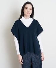 PRFEU87290 CHRISTIAN AUJARD(クリスチャン・オジャール) Vネックニットベスト ネイビー
