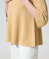 PRFGD22290 CHRISTIAN AUJARD(クリスチャン・オジャール) リネンライクホールガーメントニット マスタード