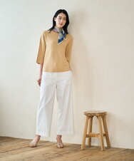 PRFGD22290 CHRISTIAN AUJARD(クリスチャン・オジャール) リネンライクホールガーメントニット マスタード