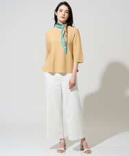 PRFGD22290 CHRISTIAN AUJARD(クリスチャン・オジャール) リネンライクホールガーメントニット マスタード