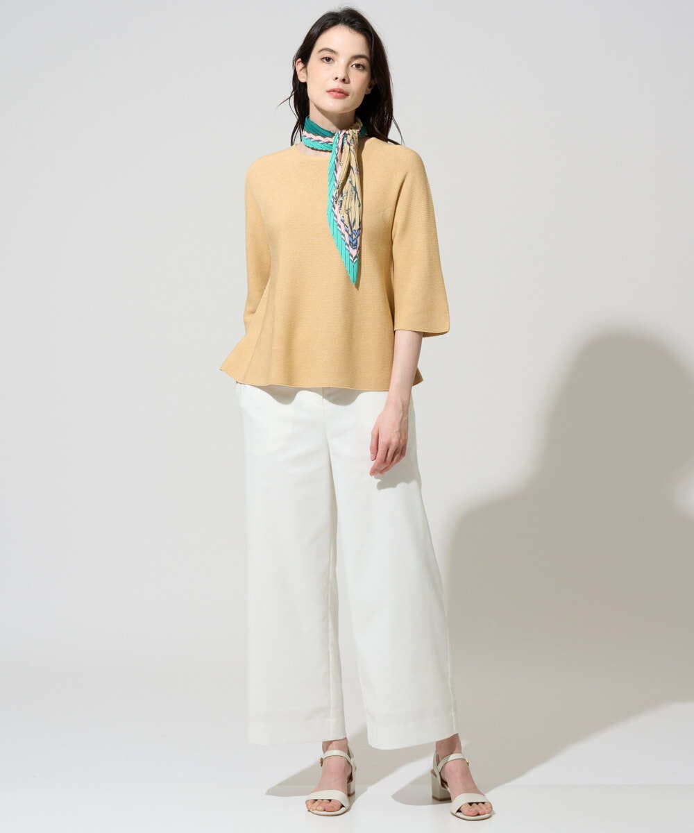 PRFGD22290 CHRISTIAN AUJARD(クリスチャン・オジャール) リネンライクホールガーメントニット マスタード