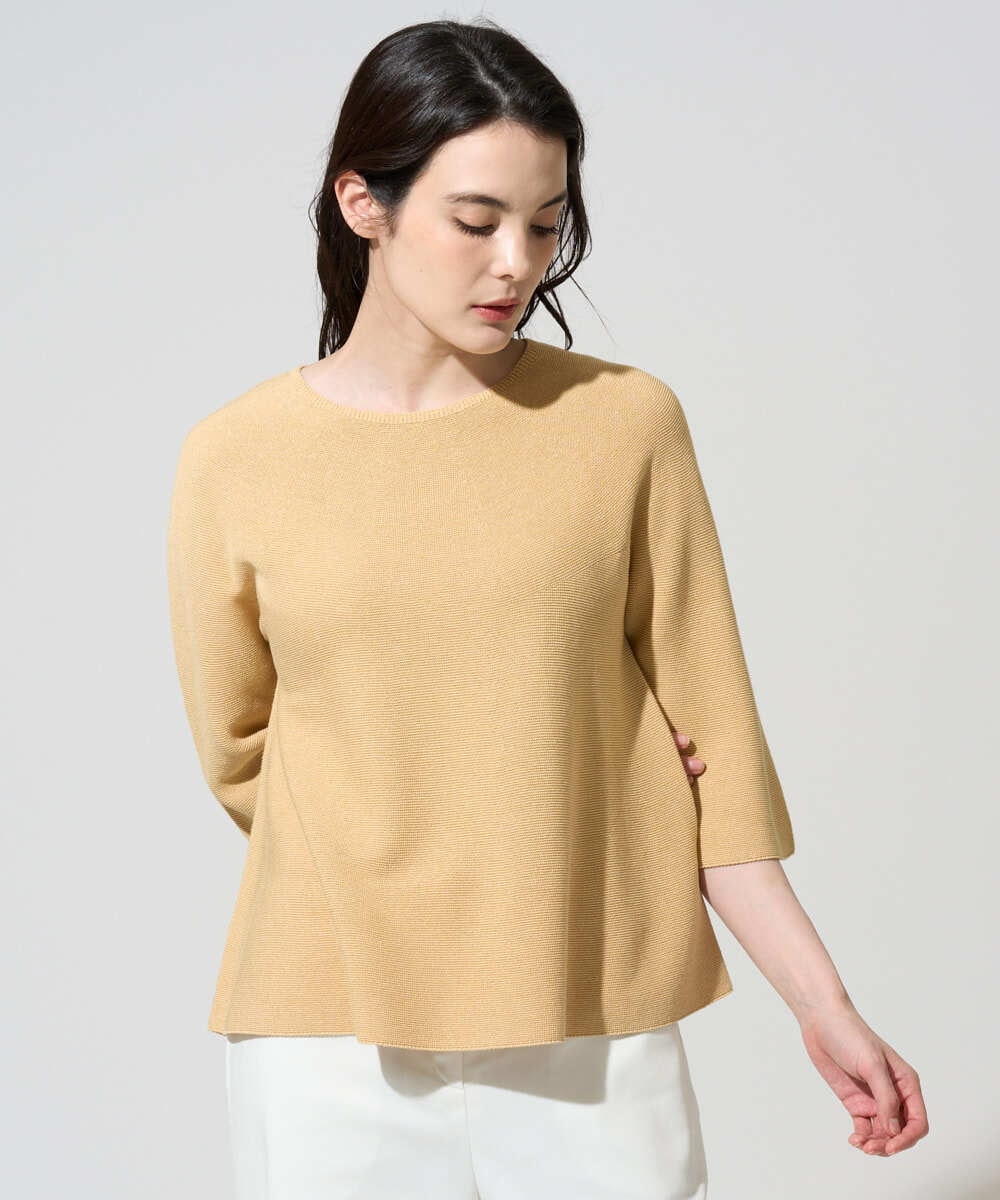 PRFGD22290 CHRISTIAN AUJARD(クリスチャン・オジャール) リネンライクホールガーメントニット マスタード