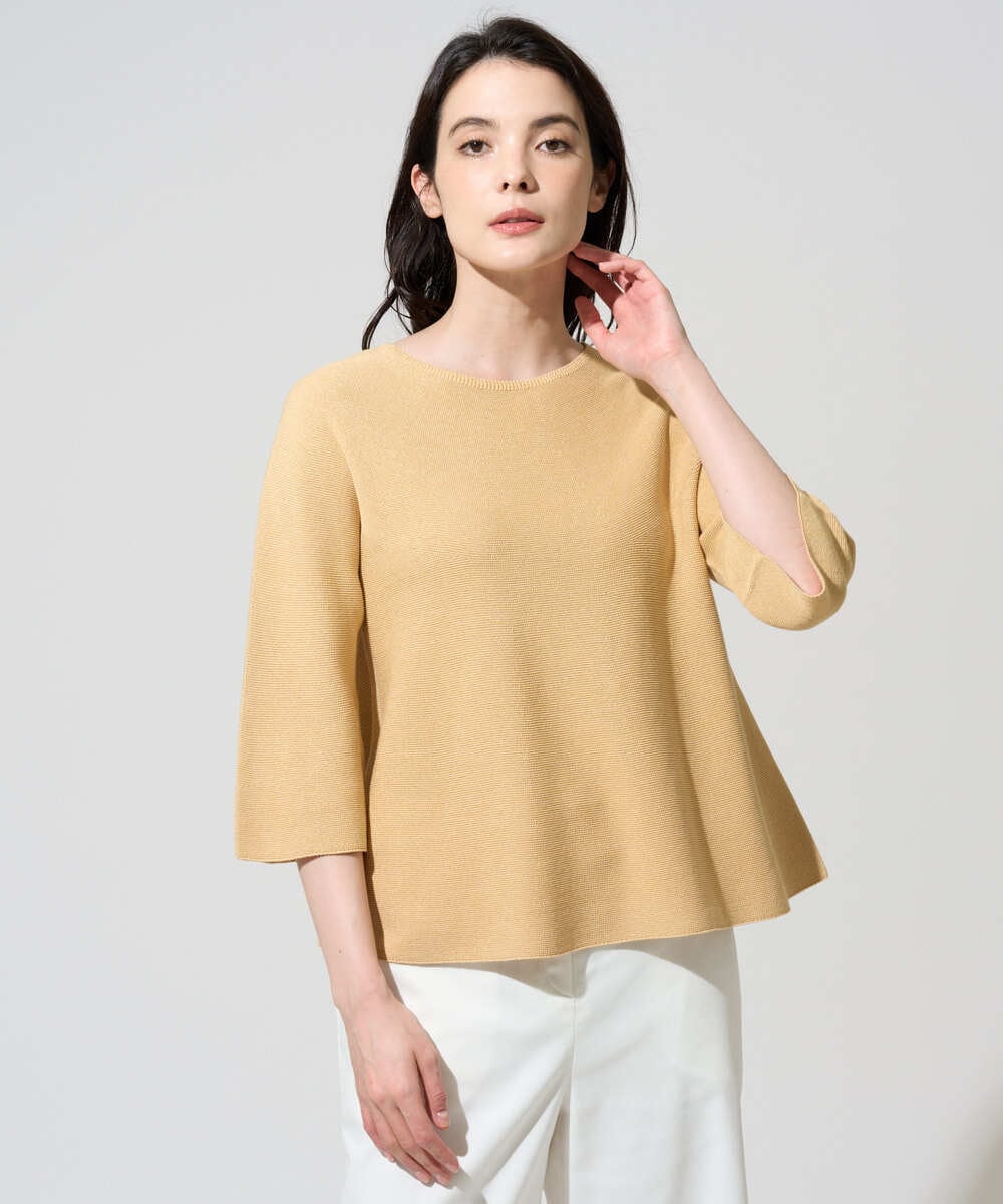 PRFGD22290 CHRISTIAN AUJARD(クリスチャン・オジャール) リネンライクホールガーメントニット マスタード