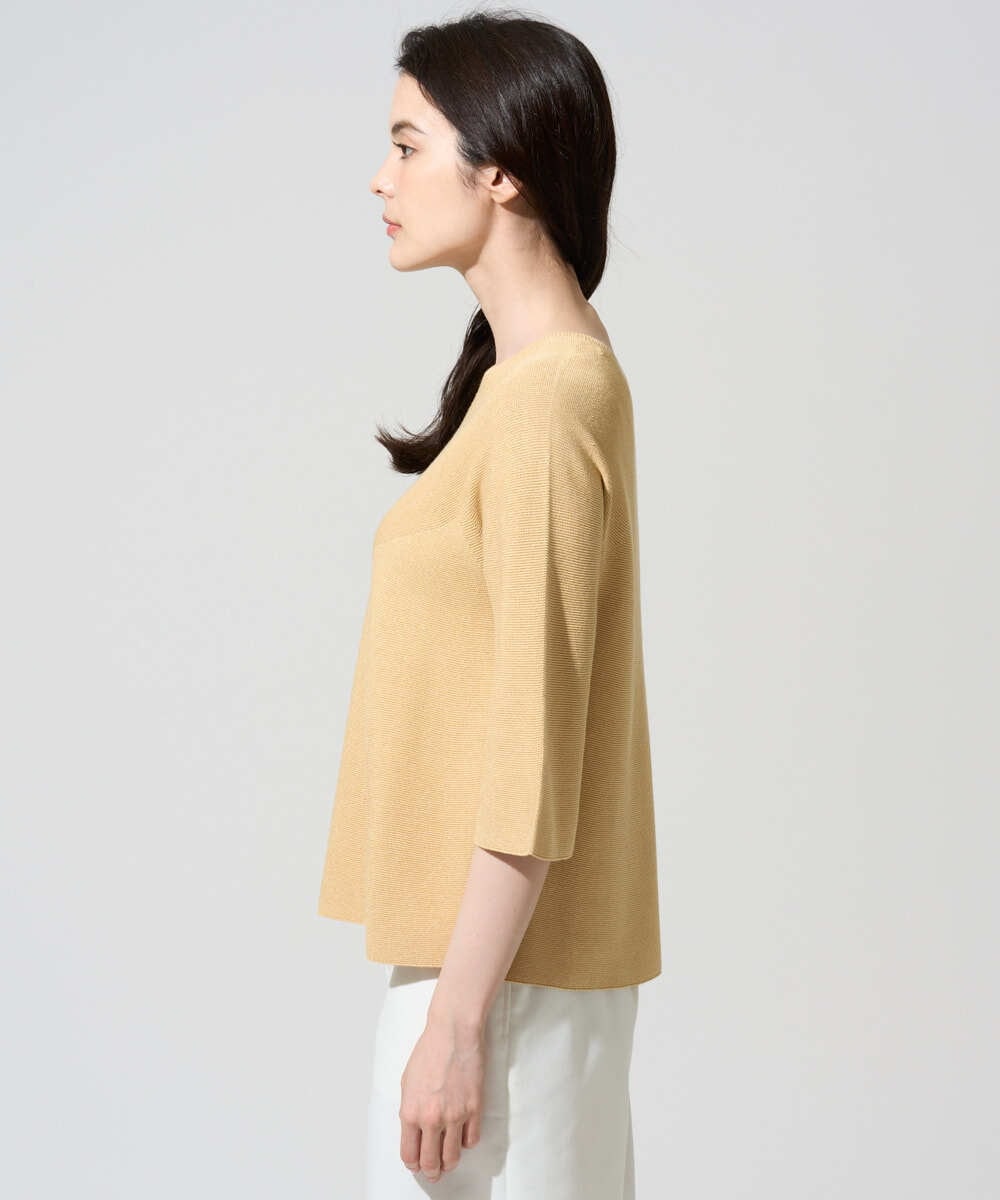 PRFGD22290 CHRISTIAN AUJARD(クリスチャン・オジャール) リネンライクホールガーメントニット マスタード