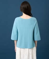 PRFGD22290 CHRISTIAN AUJARD(クリスチャン・オジャール) リネンライクホールガーメントニット ライトブルー