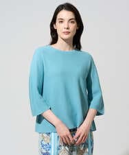 PRFGD22290 CHRISTIAN AUJARD(クリスチャン・オジャール) リネンライクホールガーメントニット ライトブルー