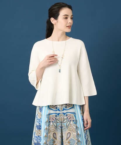 PRFGD22290 CHRISTIAN AUJARD リネンライクホールガーメントニット