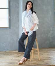 PRFGD22290 CHRISTIAN AUJARD(クリスチャン・オジャール) リネンライクホールガーメントニット ホワイト