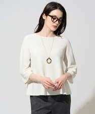 PRFGD22290 CHRISTIAN AUJARD(クリスチャン・オジャール) リネンライクホールガーメントニット ホワイト