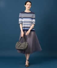 PRFGD27270 CHRISTIAN AUJARD(クリスチャン・オジャール) マルチボーダーニットプルオーバー ブルー系