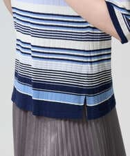 PRFGD27270 CHRISTIAN AUJARD(クリスチャン・オジャール) マルチボーダーニットプルオーバー ブルー系