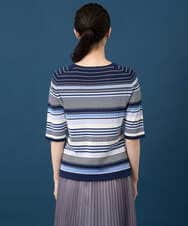 PRFGD27270 CHRISTIAN AUJARD(クリスチャン・オジャール) マルチボーダーニットプルオーバー ブルー系