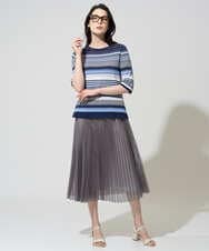 PRFGD27270 CHRISTIAN AUJARD(クリスチャン・オジャール) マルチボーダーニットプルオーバー ブルー系