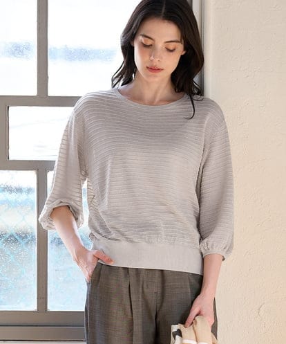 PRFGD56350 CHRISTIAN AUJARD メタリックヤーンプルオーバー