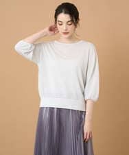 PRFGD56350 CHRISTIAN AUJARD(クリスチャン・オジャール) メタリックヤーンプルオーバー シルバー