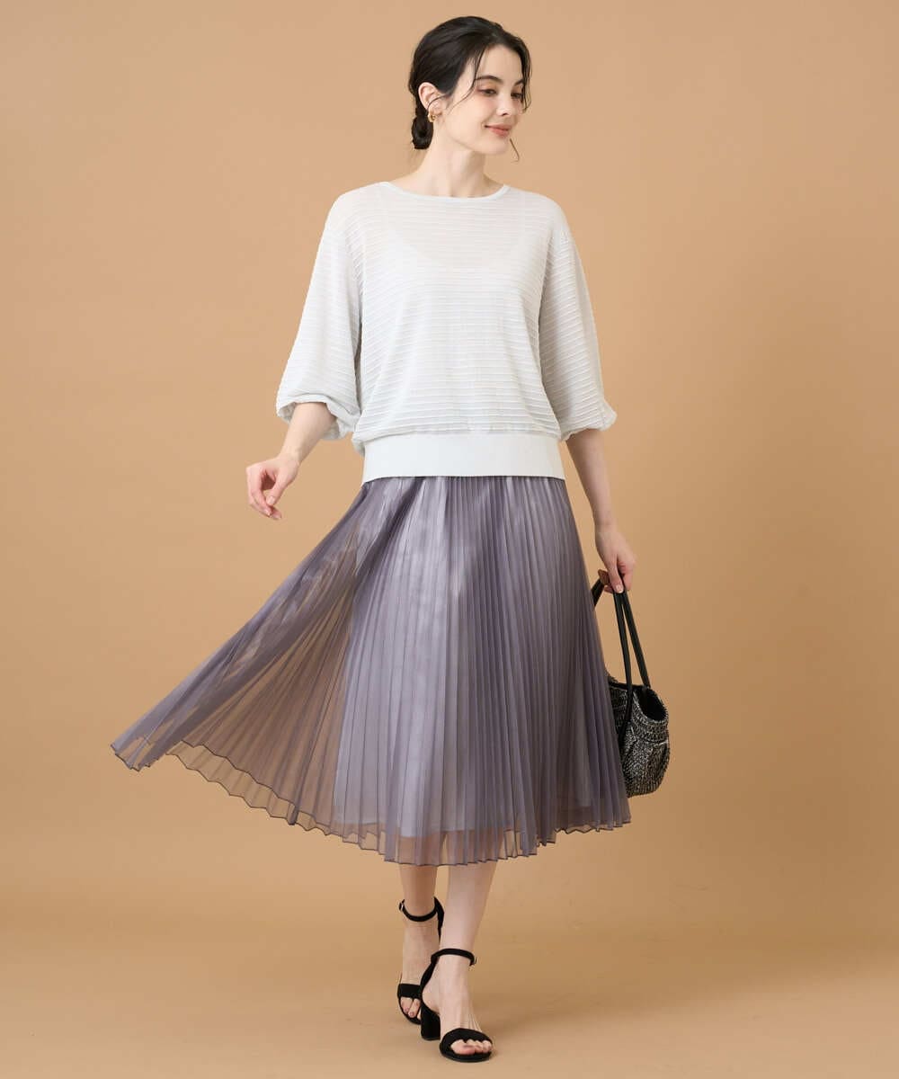 PRFGD56350 CHRISTIAN AUJARD(クリスチャン・オジャール) メタリックヤーンプルオーバー シルバー