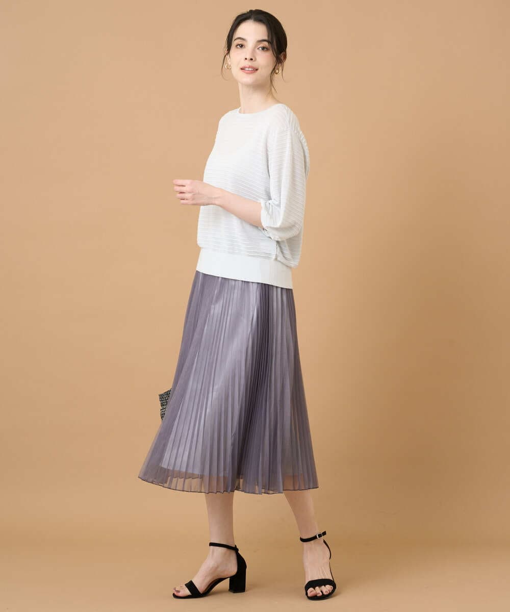 PRFGD56350 CHRISTIAN AUJARD(クリスチャン・オジャール) メタリックヤーンプルオーバー シルバー