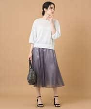 PRFGD56350 CHRISTIAN AUJARD(クリスチャン・オジャール) メタリックヤーンプルオーバー シルバー