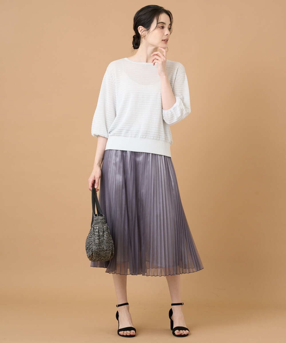 PRFGD56350 CHRISTIAN AUJARD(クリスチャン・オジャール) メタリックヤーンプルオーバー シルバー