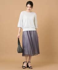 PRFGD56350 CHRISTIAN AUJARD(クリスチャン・オジャール) メタリックヤーンプルオーバー シルバー