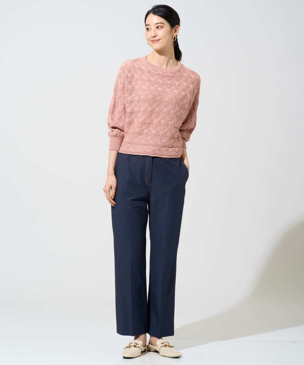 PRFGE03390 CHRISTIAN AUJARD(クリスチャン・オジャール) [ドライタッチ]ドルマンスリーブニット ピンク