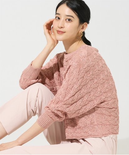 PRFGE03390 CHRISTIAN AUJARD [ドライタッチ]ドルマンスリーブニット