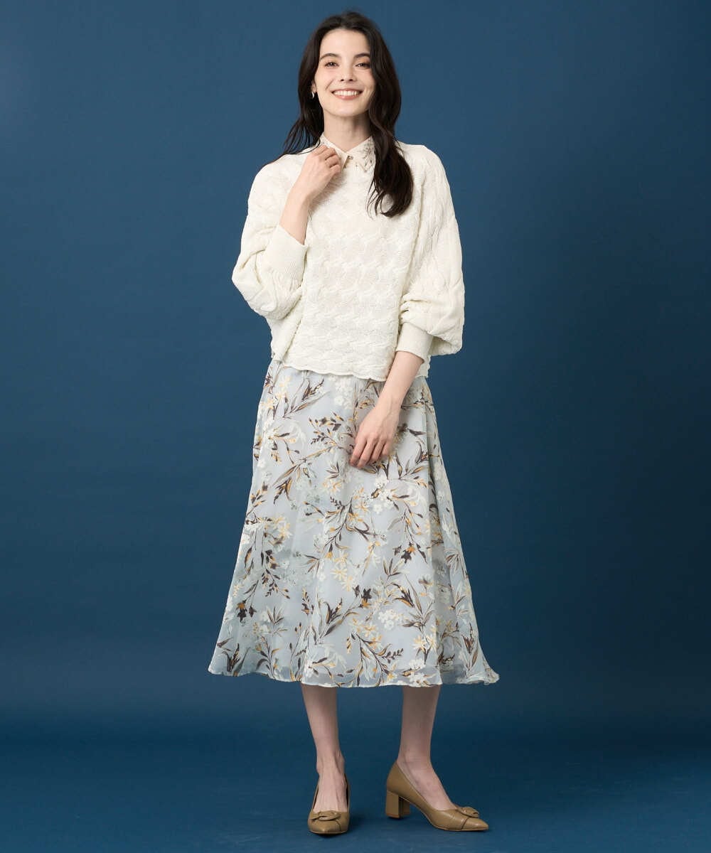 PRFGE03390 CHRISTIAN AUJARD(クリスチャン・オジャール) [ドライタッチ]ドルマンスリーブニット ホワイト