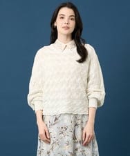 PRFGE03390 CHRISTIAN AUJARD(クリスチャン・オジャール) [ドライタッチ]ドルマンスリーブニット ホワイト