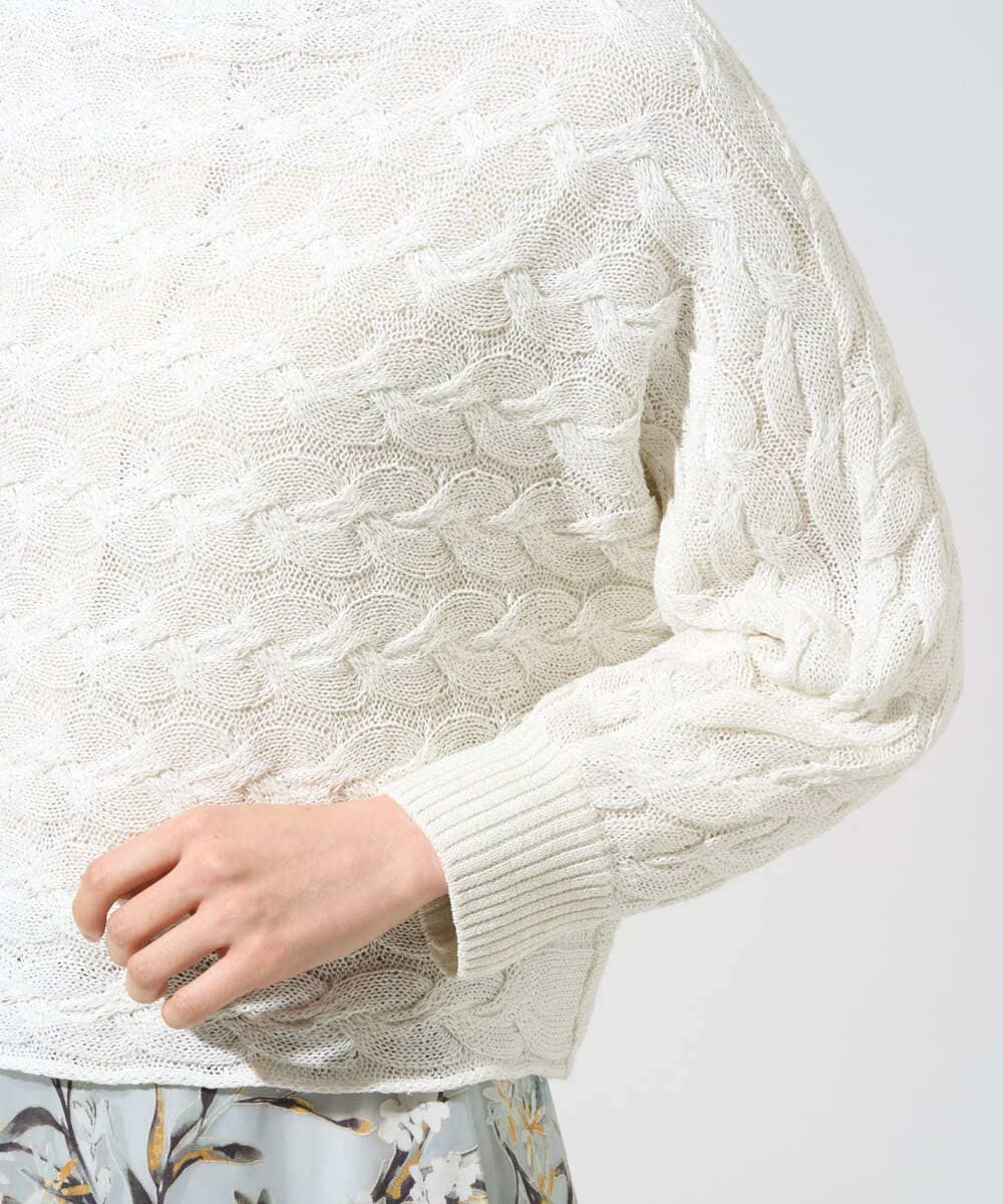 PRFGE03390 CHRISTIAN AUJARD(クリスチャン・オジャール) [ドライタッチ]ドルマンスリーブニット ホワイト