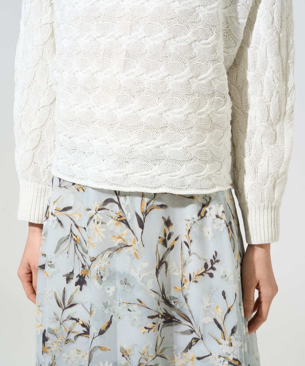 PRFGE03390 CHRISTIAN AUJARD(クリスチャン・オジャール) [ドライタッチ]ドルマンスリーブニット ホワイト