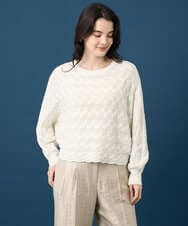 PRFGE03390 CHRISTIAN AUJARD(クリスチャン・オジャール) [ドライタッチ]ドルマンスリーブニット ホワイト