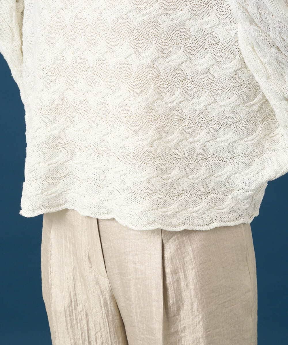 PRFGE03390 CHRISTIAN AUJARD(クリスチャン・オジャール) [ドライタッチ]ドルマンスリーブニット ホワイト